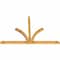 Ekena Millwork Richland Rough Sawn Timber Gable Bracket, Western Red Cedar, 108"W x 72"H x 4"D x 4"F, 16/12 Pitch GBW108X72X0404RIC00RWR - alternate 4